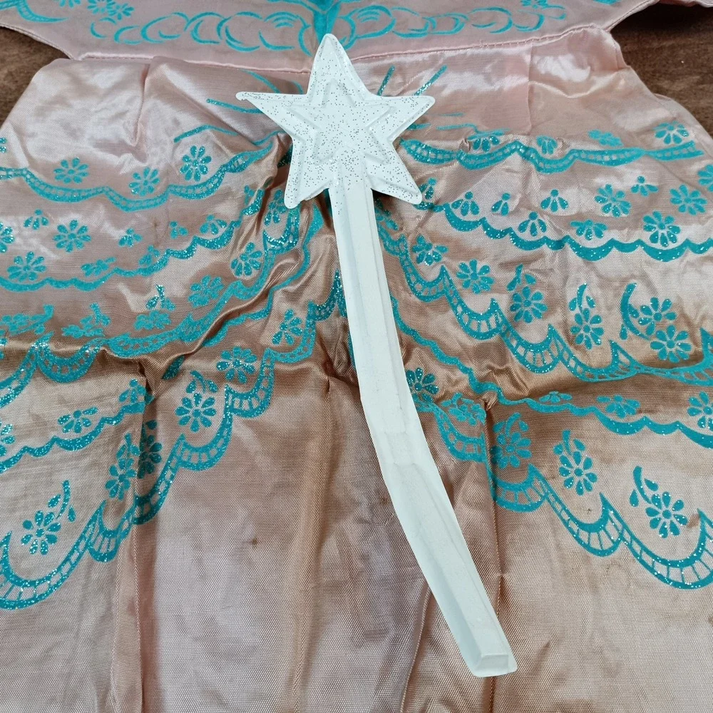 Collegeville Fairy Princess Costume Kids Small 4-6 Pink Vintage Good With Wand
